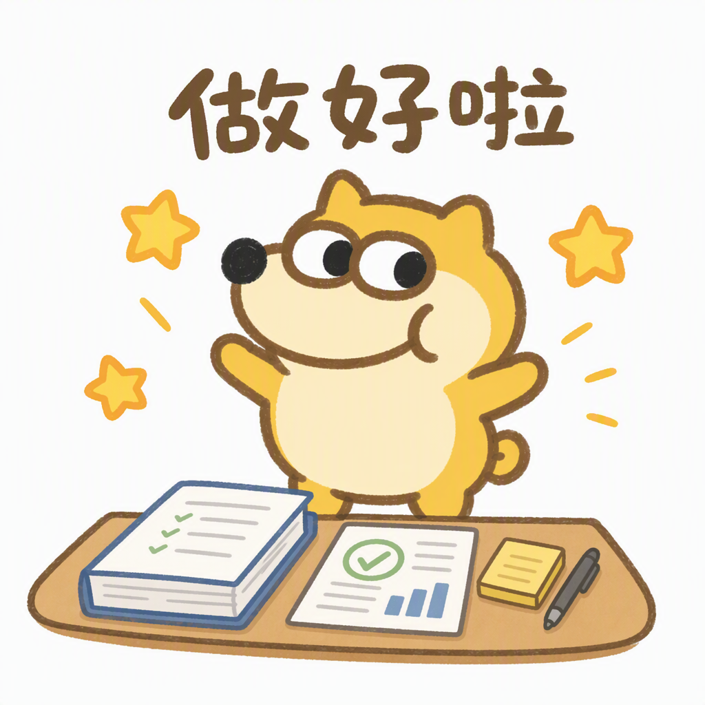 大狗完成工作后开心地展示成果